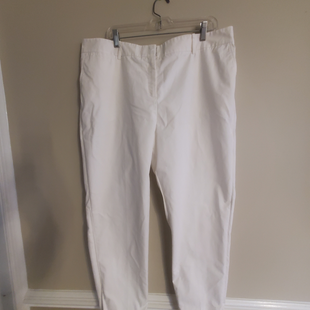 Lafayette Woman's White Cotton Pants